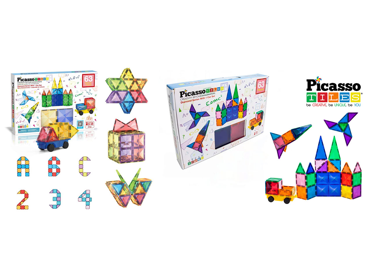 MAGNETIC PIASTRELLE E VEICOLO 63 PZ MGGPT63