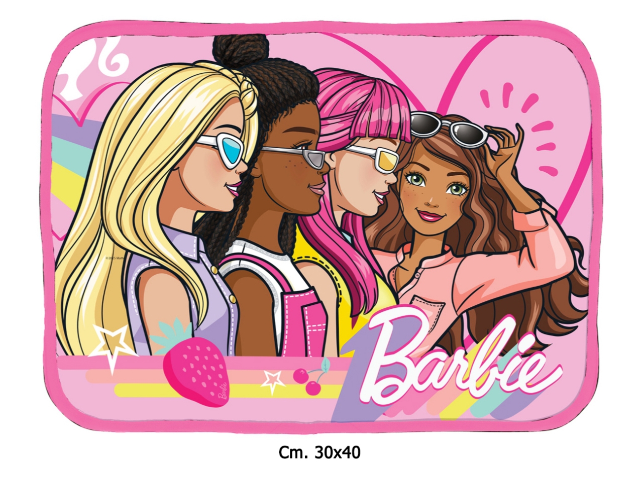 BARBIE TOVAGLIETTA RIPIEGABILE 30x40cm TV22BR BARBIE TOVAGLIETTA RIPIEGABILE 30x40cm TV22BR