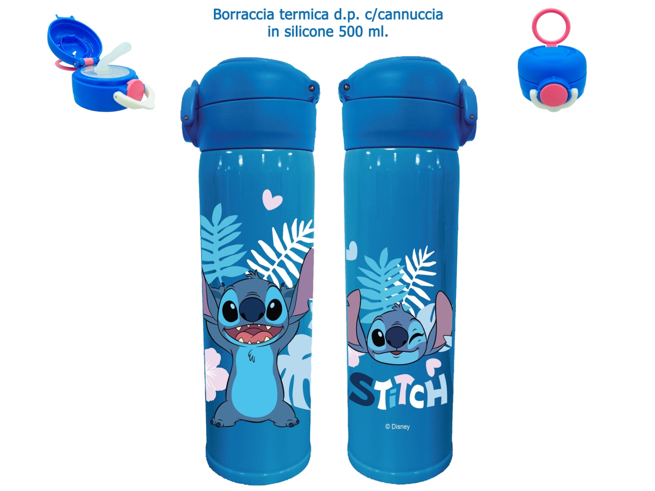 STITCH BORRACCIA TERMICA C/CANNUCCIA 500ml NV02ST STITCH BORRACCIA TERMICA C/CANNUCCIA 500ml NV02ST
