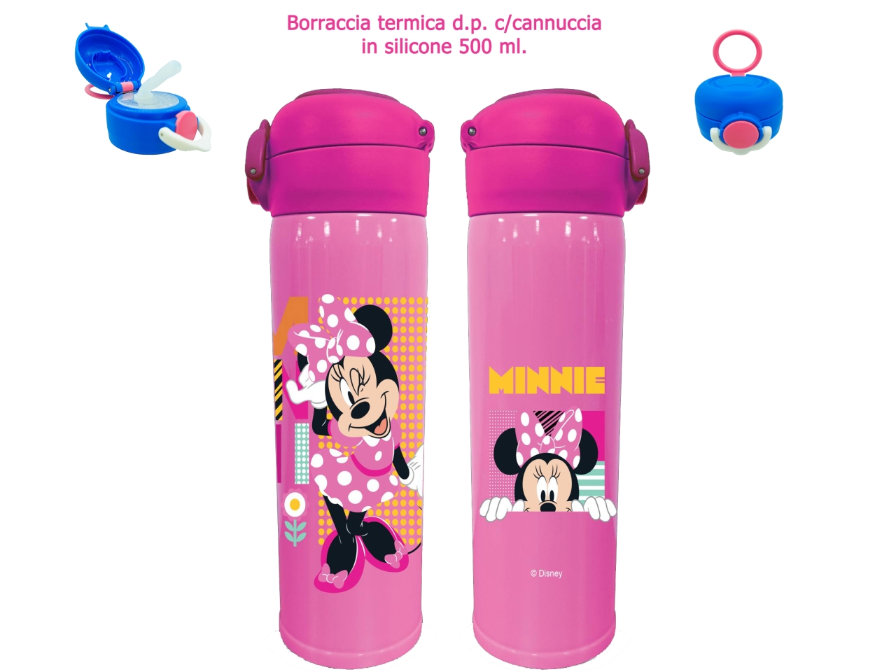 MINNIE BORRACCIA TERMICA C/CANNUCCIA 500ml NV04MN