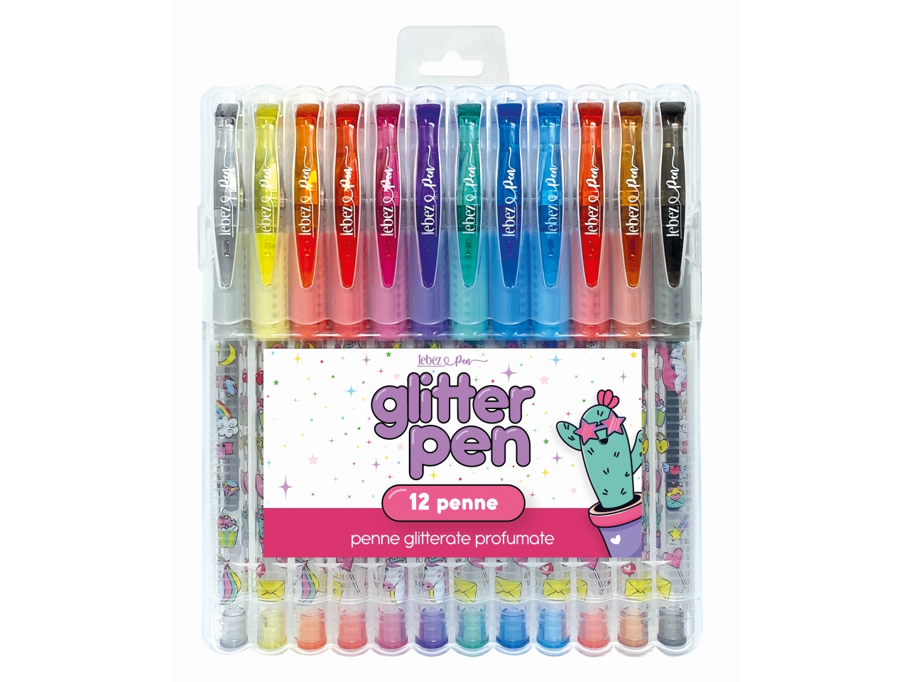 PENNA GEL GLITTER SET 12 PZ 81185