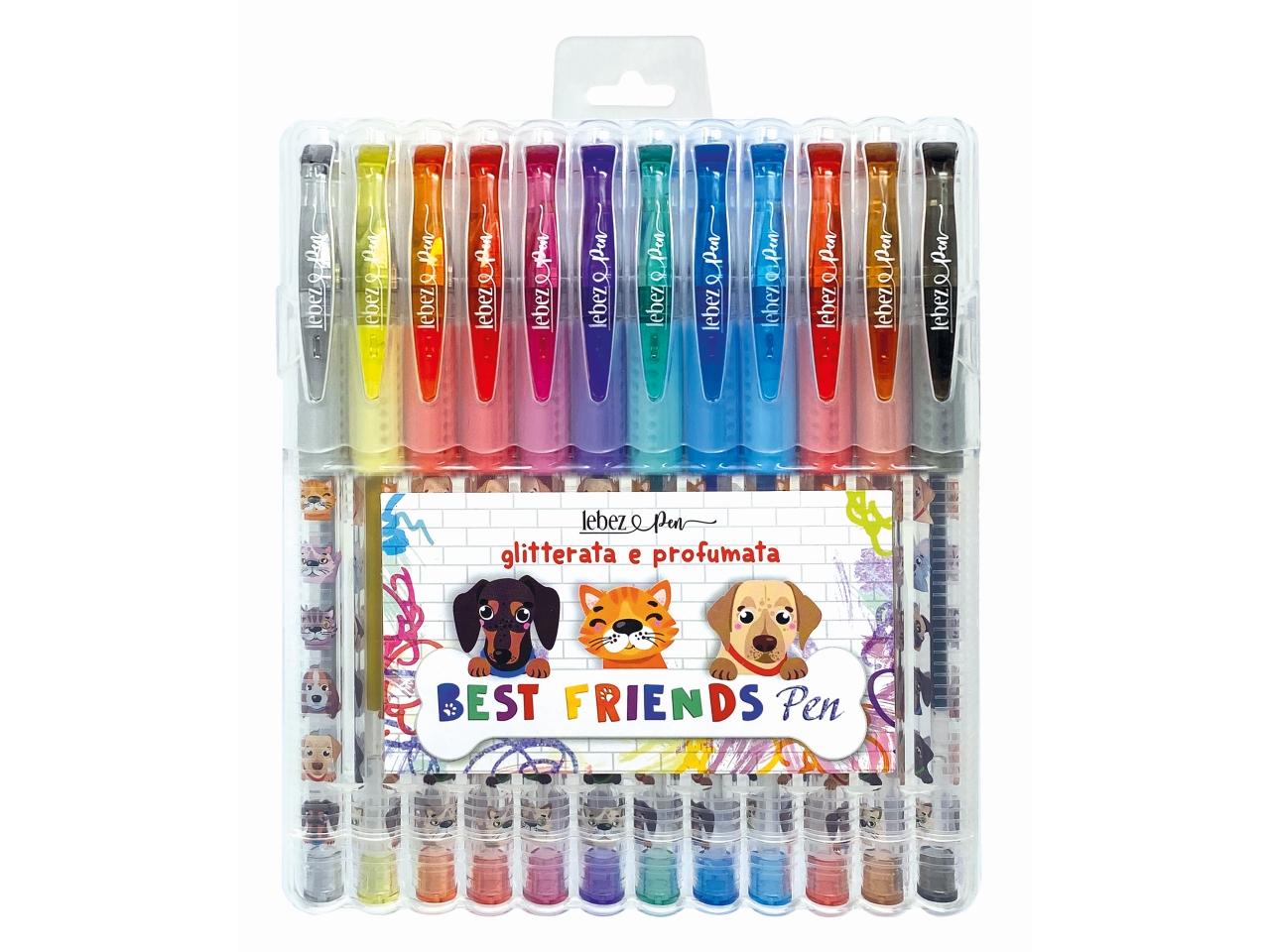 PENNA GEL GLITTER SET 12 PZ 81186