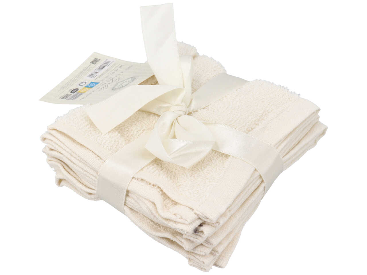 SOPHIE SET 4 LAVETTE 30X30CM PANNA 01018802