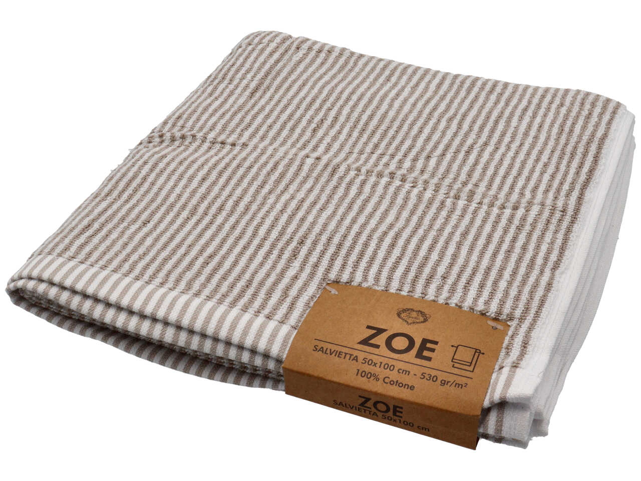 ZOE SALVIETTA 50X100CM TORTORA 01080407 ZOE SALVIETTA 50X100CM TORTORA 01080407