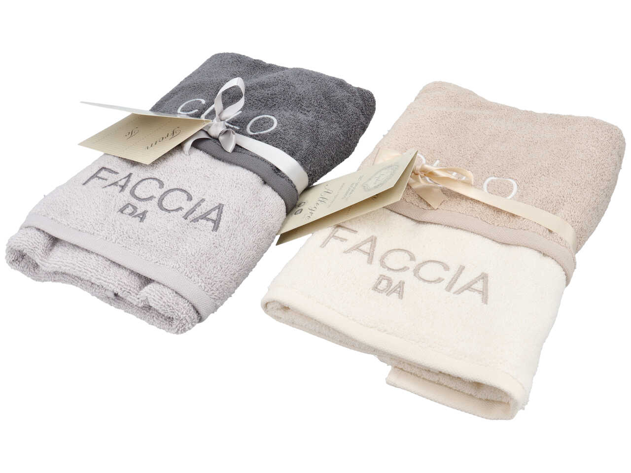 ALLEGRE SET ASCIUGAMANI 1+1 RICAMATi ASS. 01334201