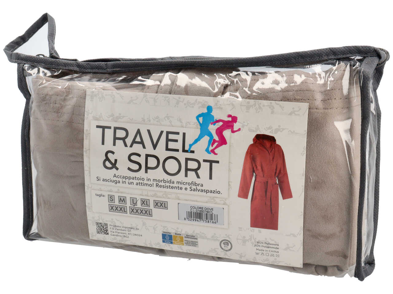 TRAVEL ACCAPPATOIO MICROFIFRA TG.LTORT. 016507607L TRAVEL ACCAPPATOIO MICROFIFRA TG.LTORT. 016507607L