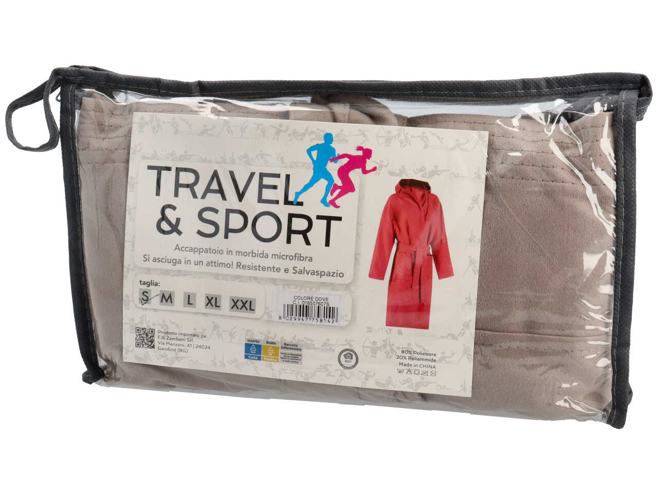 TRAVEL ACCAPPATOIO MICROFIB. TG.S TORT. 016507607S TRAVEL ACCAPPATOIO MICROFIB. TG.S TORT. 016507607S