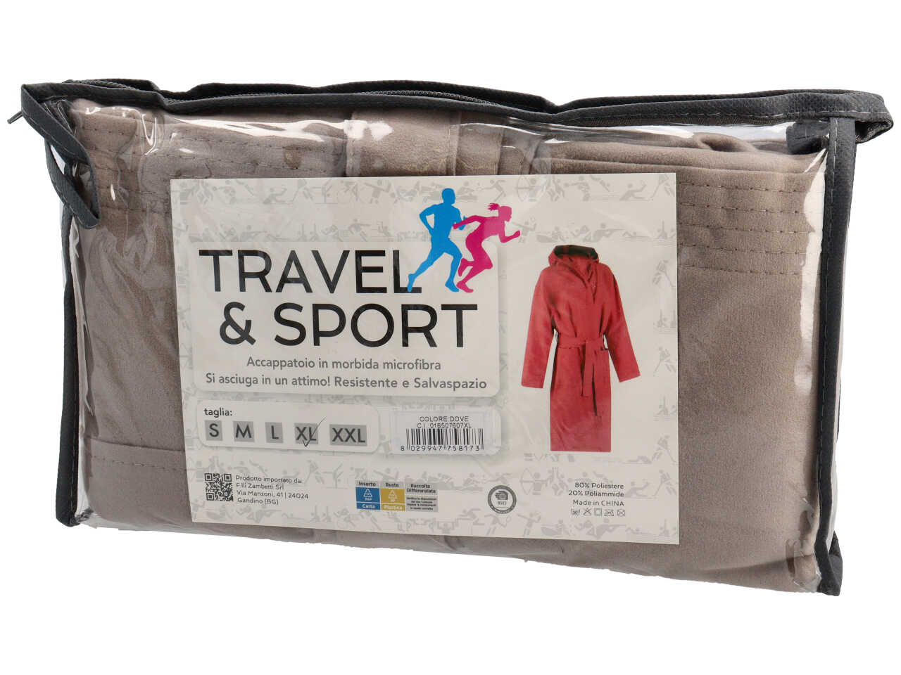TRAVEL ACCAPPATOIO MICROF. TG.XL TORT. 016507607XL TRAVEL ACCAPPATOIO MICROF. TG.XL TORT. 016507607XL