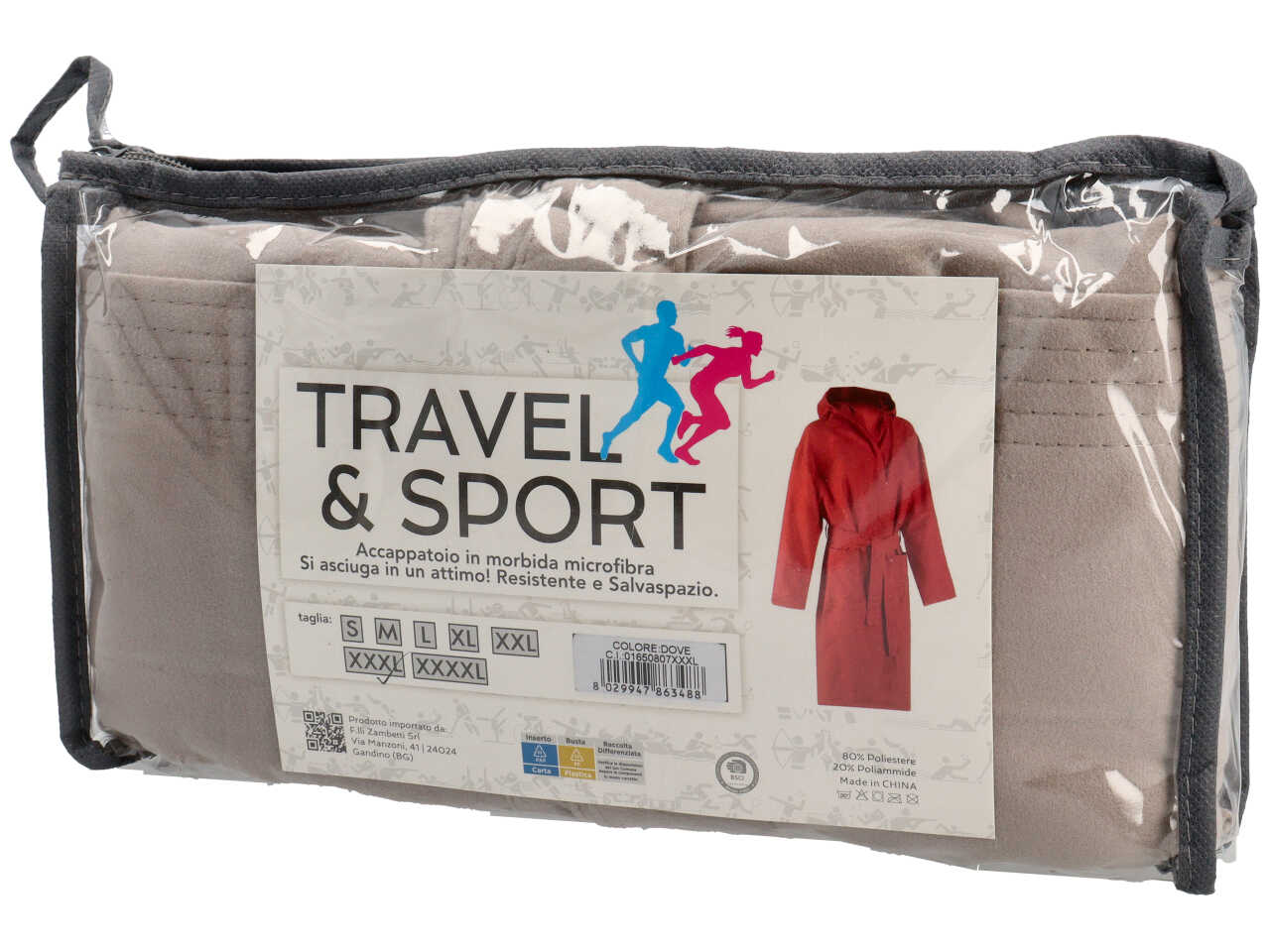 TRAVEL ACCAPP. MICROF. TG.XXXL TORT. 01650807XXXL TRAVEL ACCAPP. MICROF. TG.XXXL TORT. 01650807XXXL