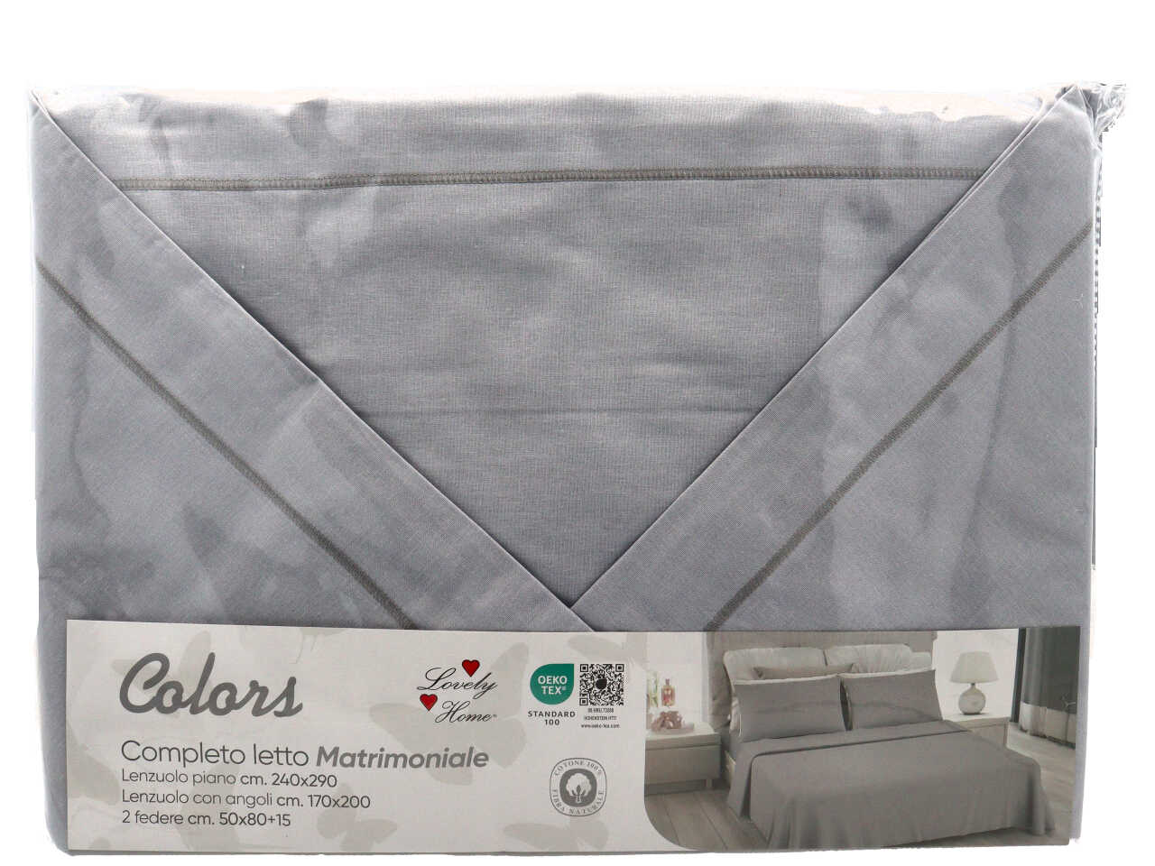 COLORS COMPLETO LETTO 2P GRIGIO 05308698
