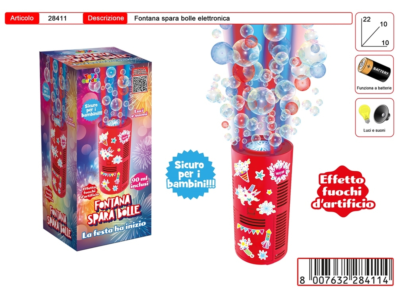 FONTANA BOLLE PARTY 28411 FONTANA BOLLE PARTY 28411