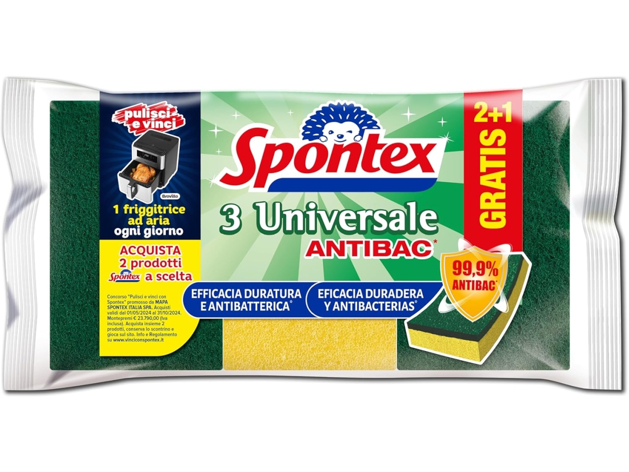 SPONTEX SPUGNA UNIVERSALE 2+1 19400189
