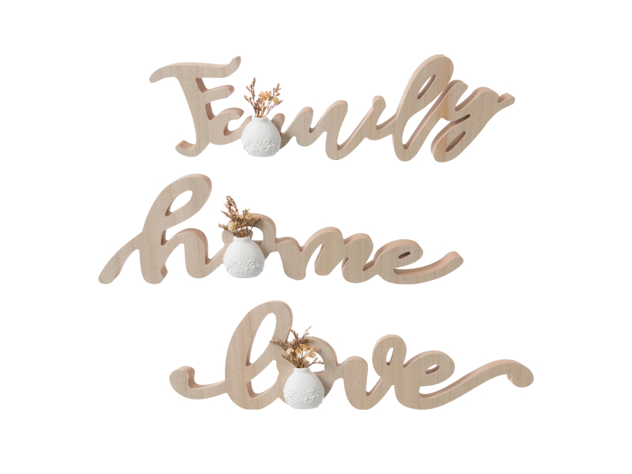 SCRITTA FAMILY/LOVE/HOME LT10313