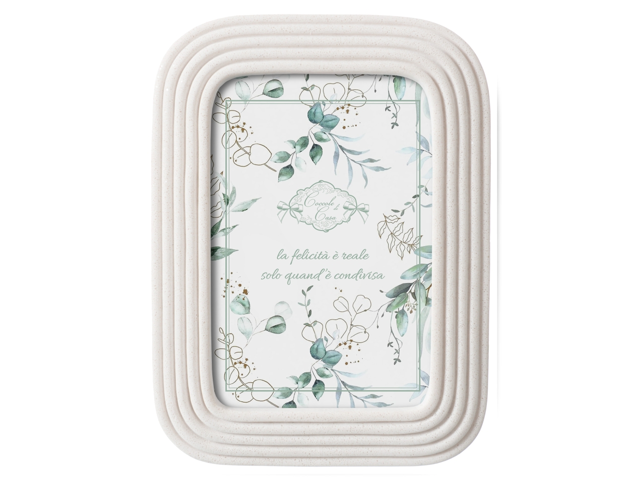 PORTAFOTO MUSA BIANCO CRACKLE 10X15CM LT10621