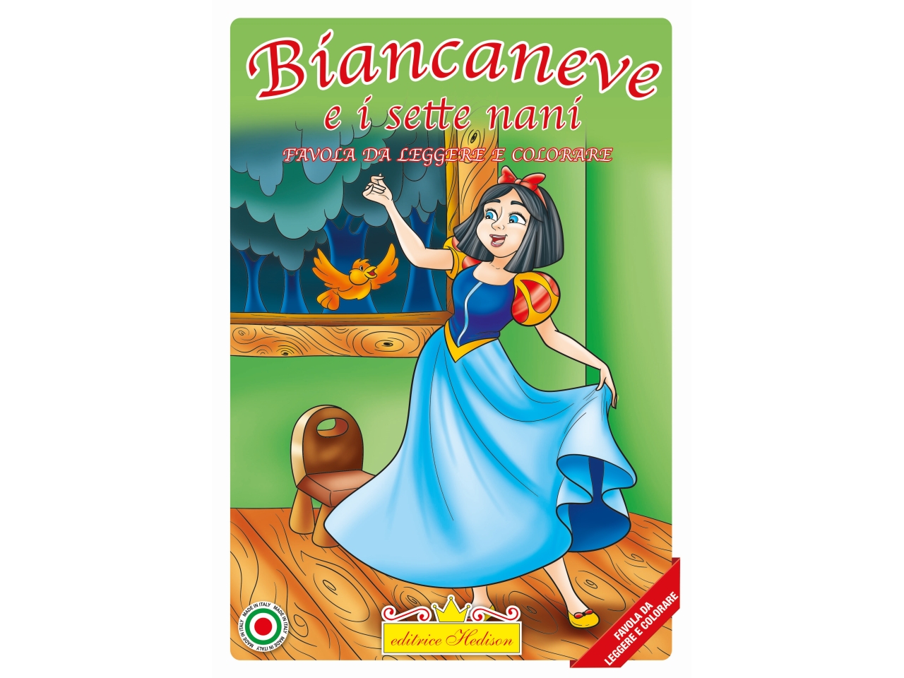 BIANCANEVE LEGGERE E COLORARE 5572