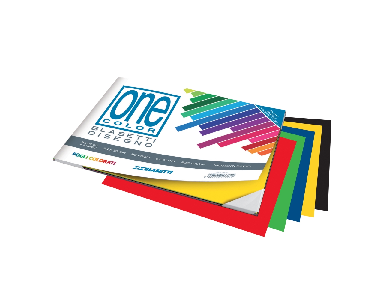 ALBUM BLOCCO COLORE 20FG. MONORUVIDO 24X33 7384