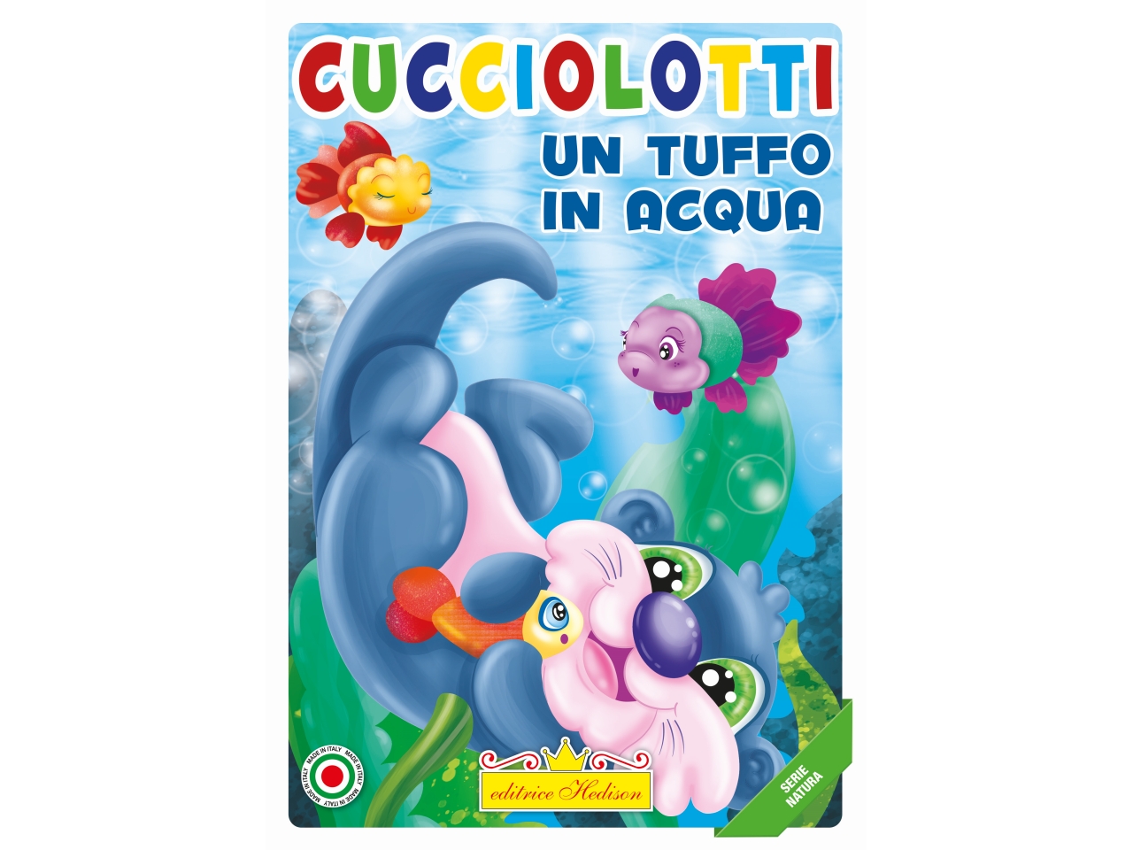 LIBRO COLORA CUCCIOLOTTI UN TUFFO IN ACQUA 0001