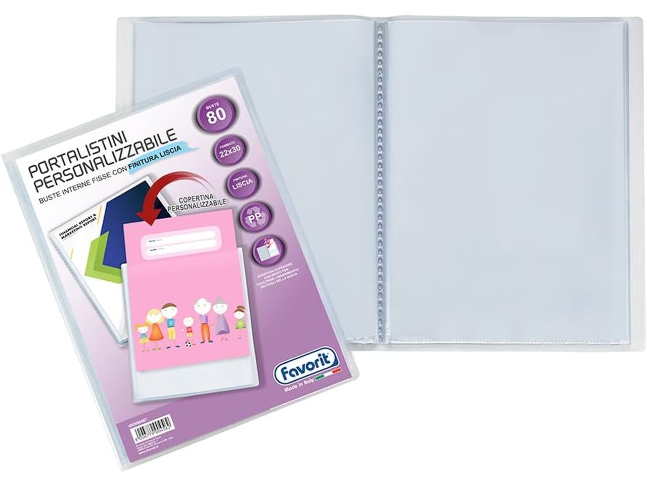 PORTALISTINO PERSONALIZ. 22X30CM 80B. 400090487