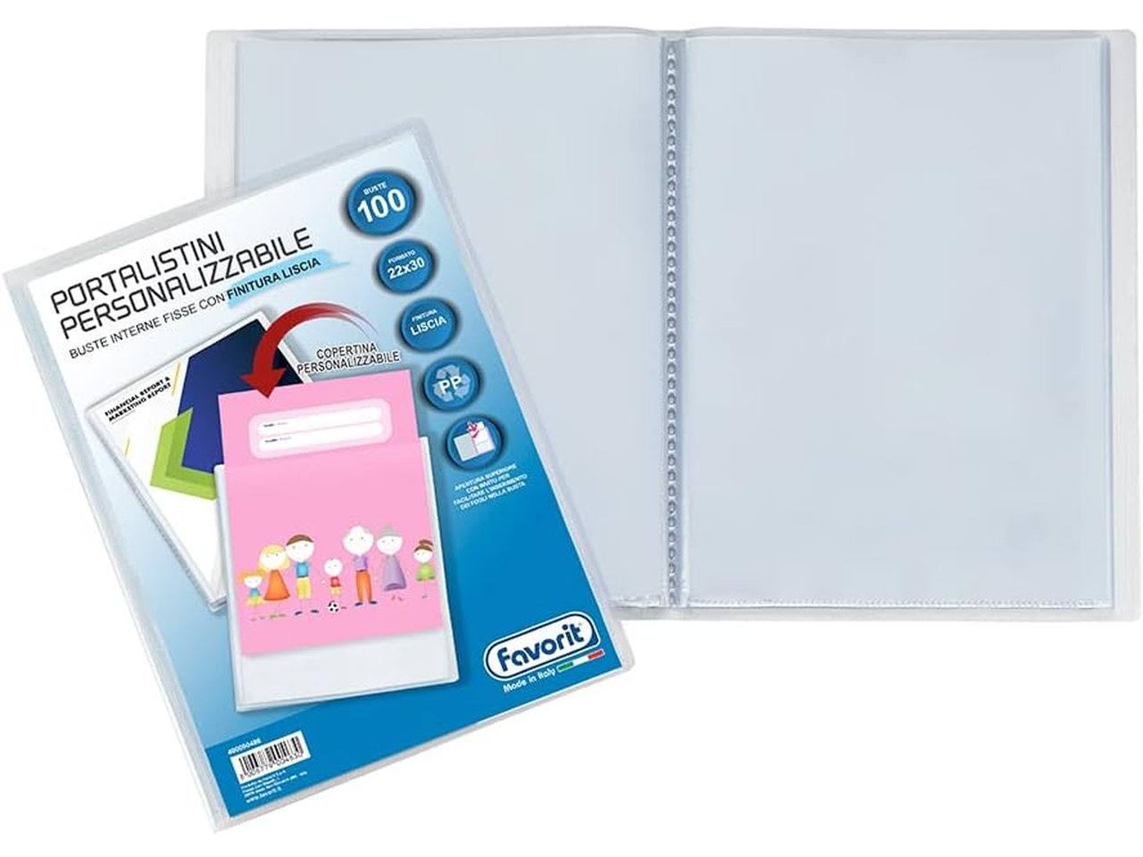 PORTALISTINO PERSONALIZ. 22X30CM 100B. 400090488