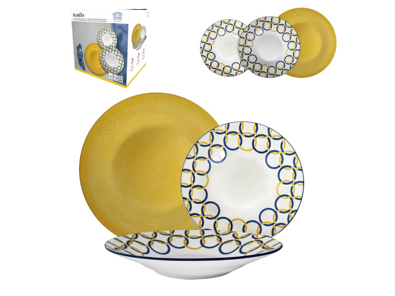 SERVIZIO PIATTI 18 PEZZI AURELIA 956968