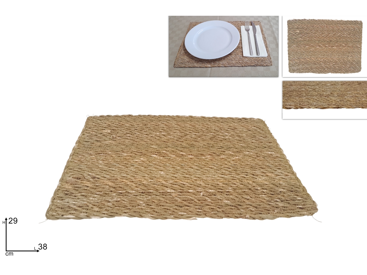 TOVAGLIETTA IN VIMINI RETTANGOLARE 38X29CM TOVAGLIETTA IN VIMINI RETTANGOLARE 38X29CM