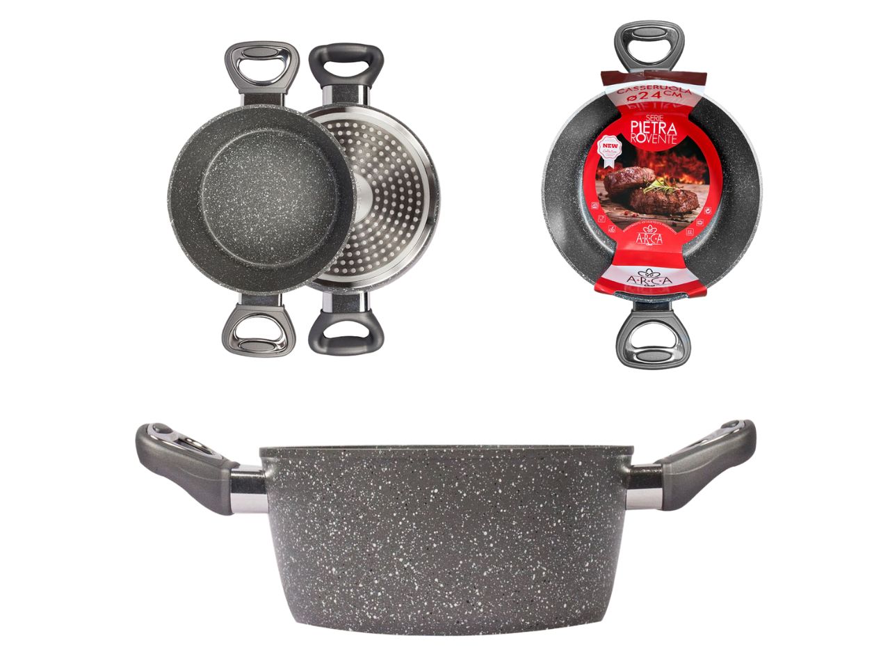 PIETRA ROVENTE CASSERUOLA D.18CM 54881