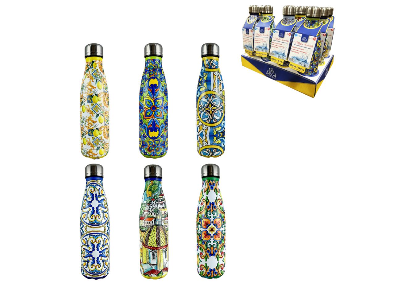 BORRACCIA ACCIAIO 1000ML 1034