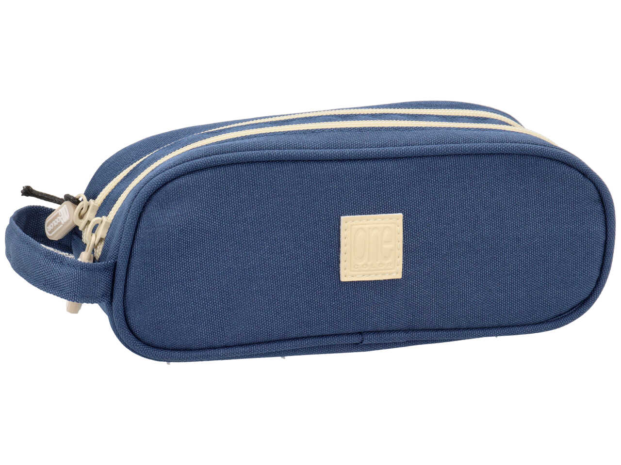 COLLEGE BUSTINA 2ZIP IN TESSUTO BLU NOTTE 8795-5