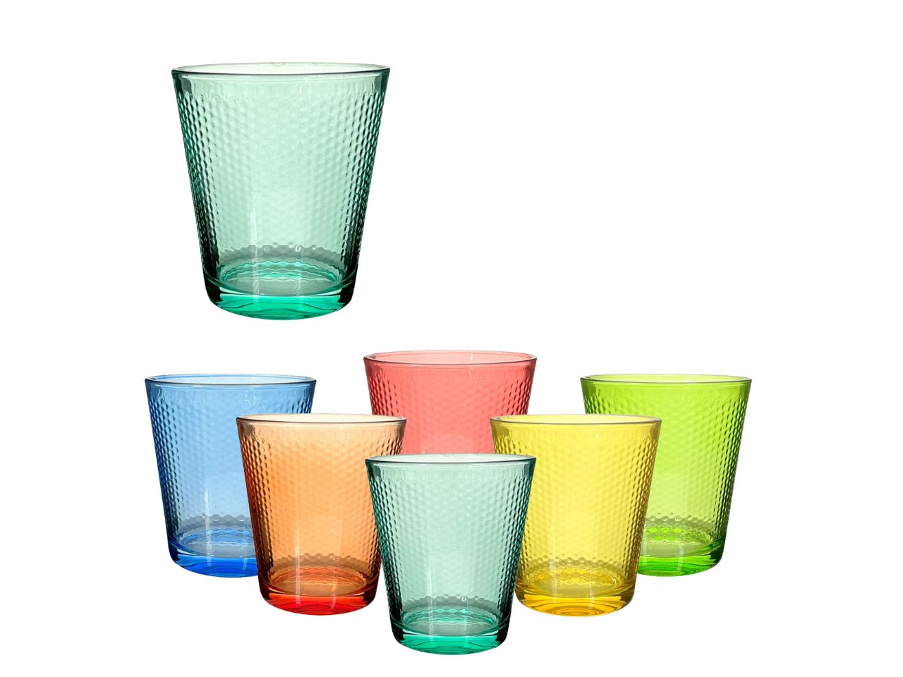 BICCHIERI COLORI ASSORTITI 6PEZZI 956114