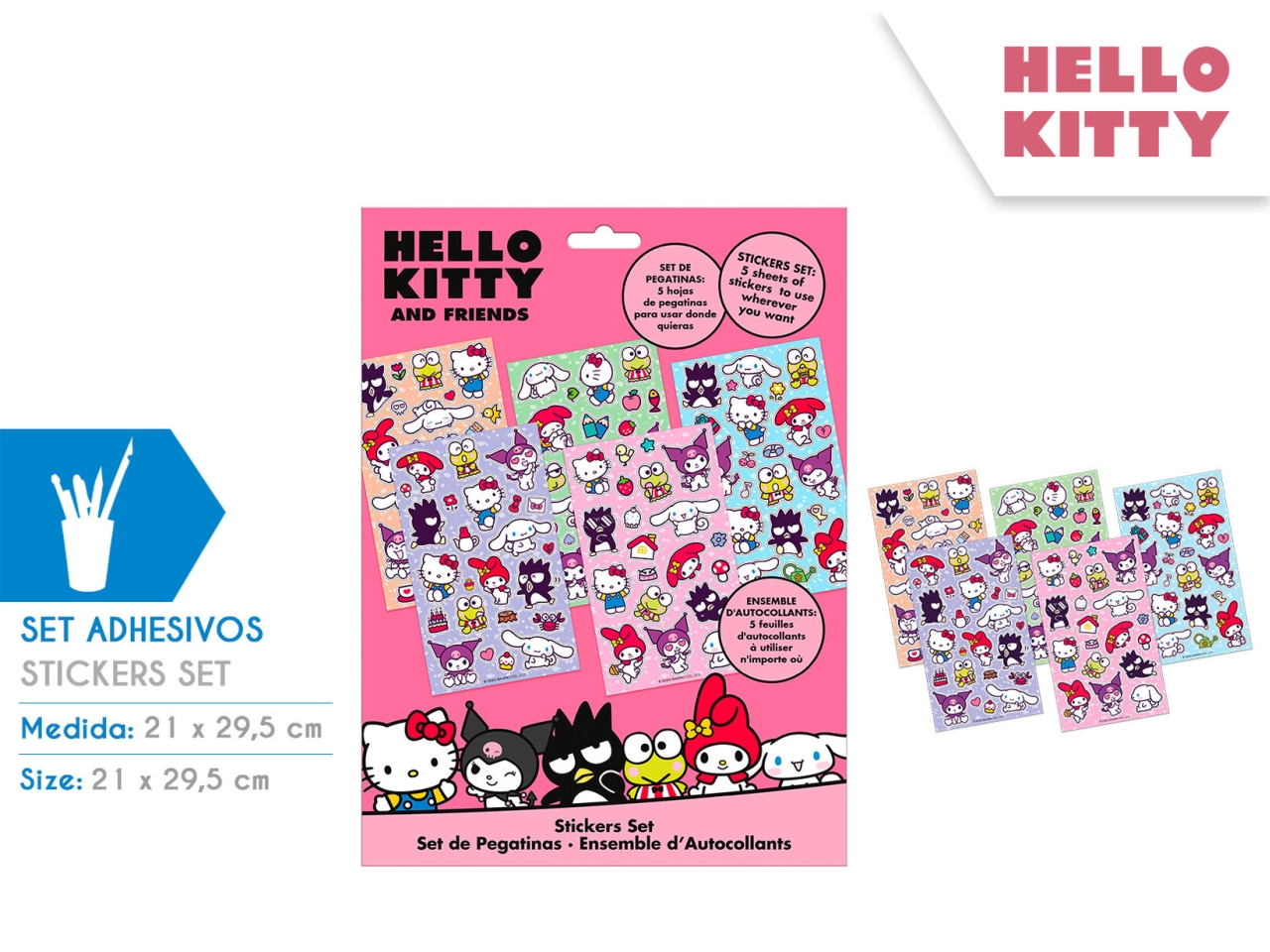 HELLO KITTY SET DI ADESIVI HK50193