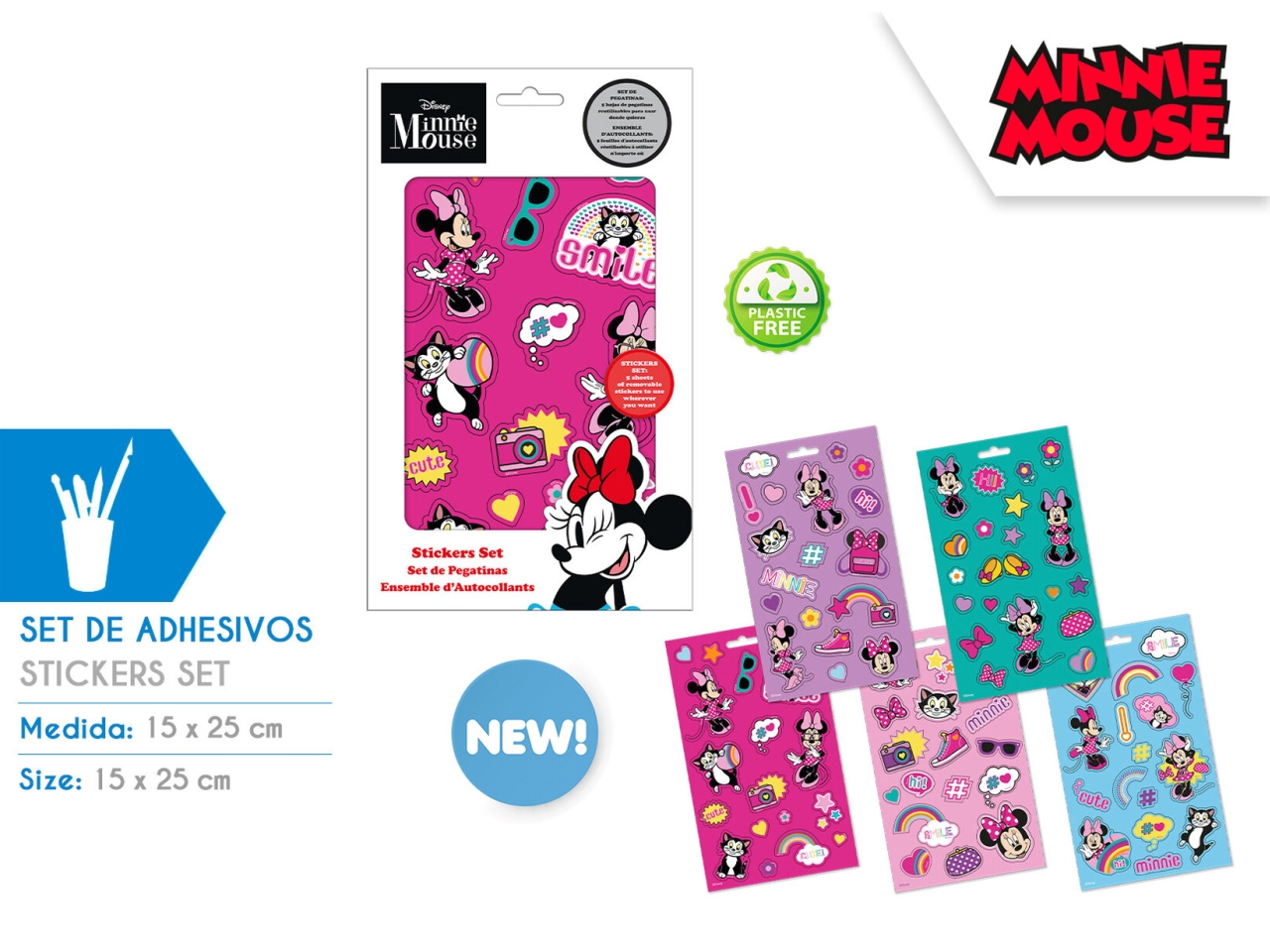 MINNIE SET DI ADESIVI MN30048