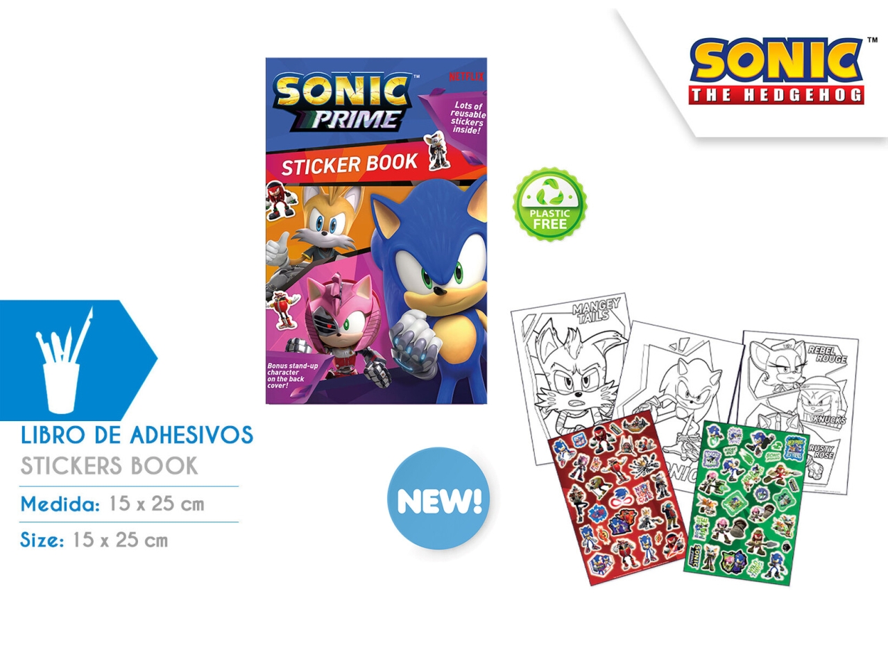 SONIC LIBRO CON ADESIVI SN00013 SONIC LIBRO CON ADESIVI SN00013