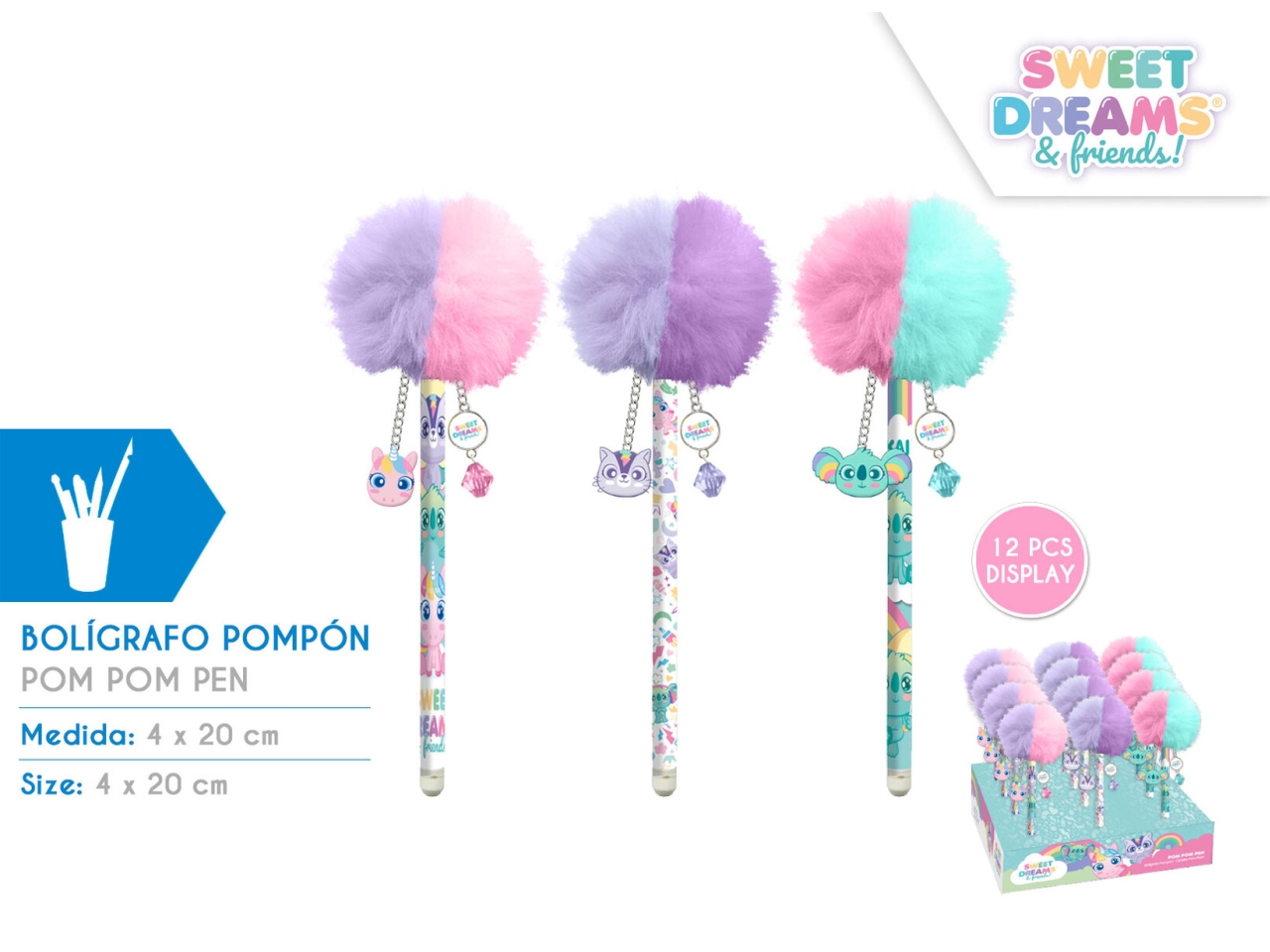 PENNA POM POM + ACC.SWEET DREAMS & FRIENDS KL11676