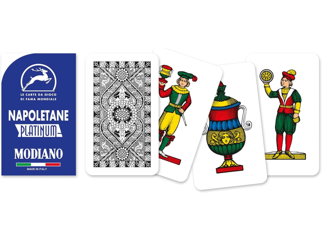 CARTE DA GIOCO NAPOLETANE BLU PLATINUM 300169