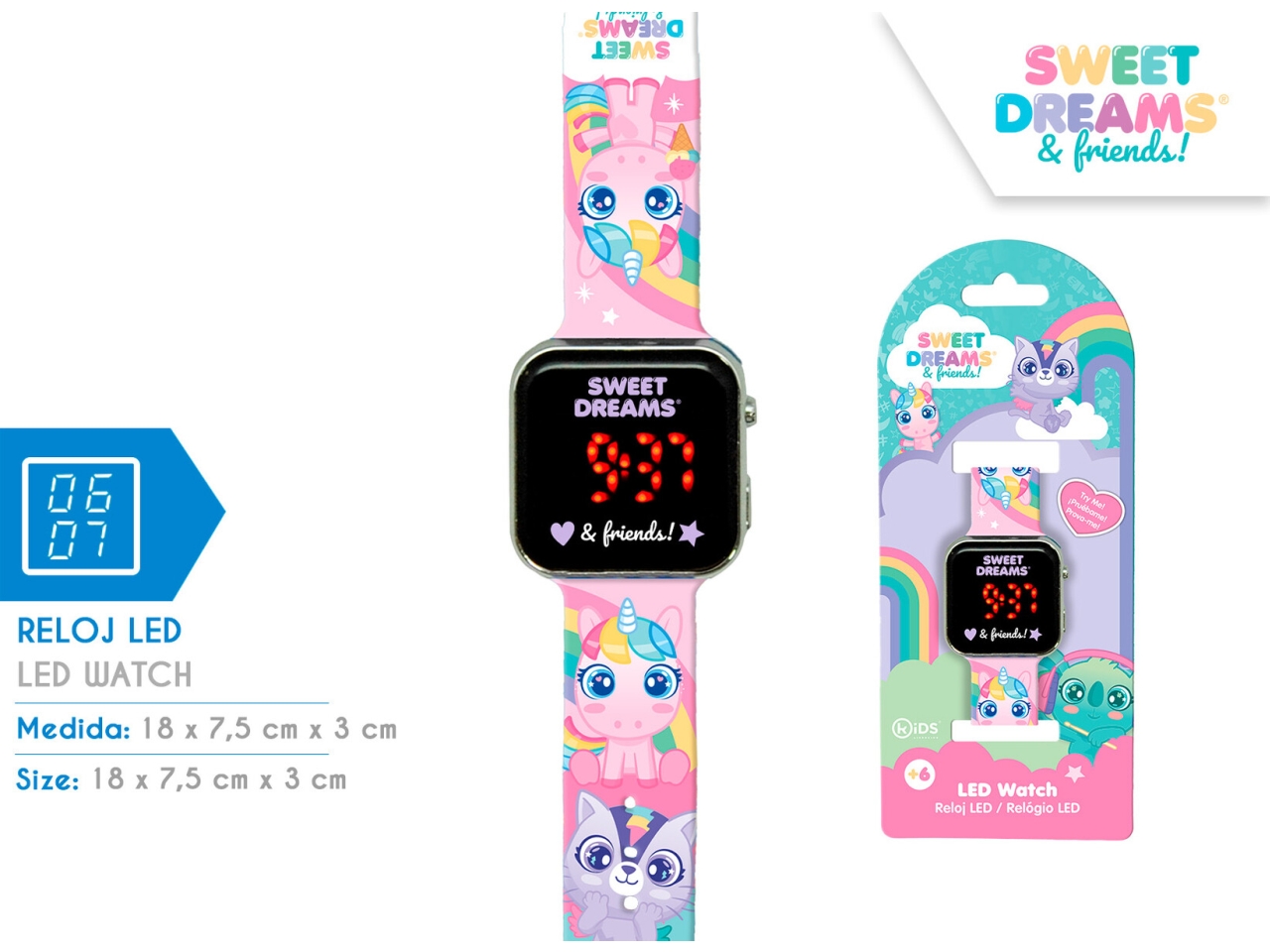 SWEET DREAMS OROLOGIO LED KL11621