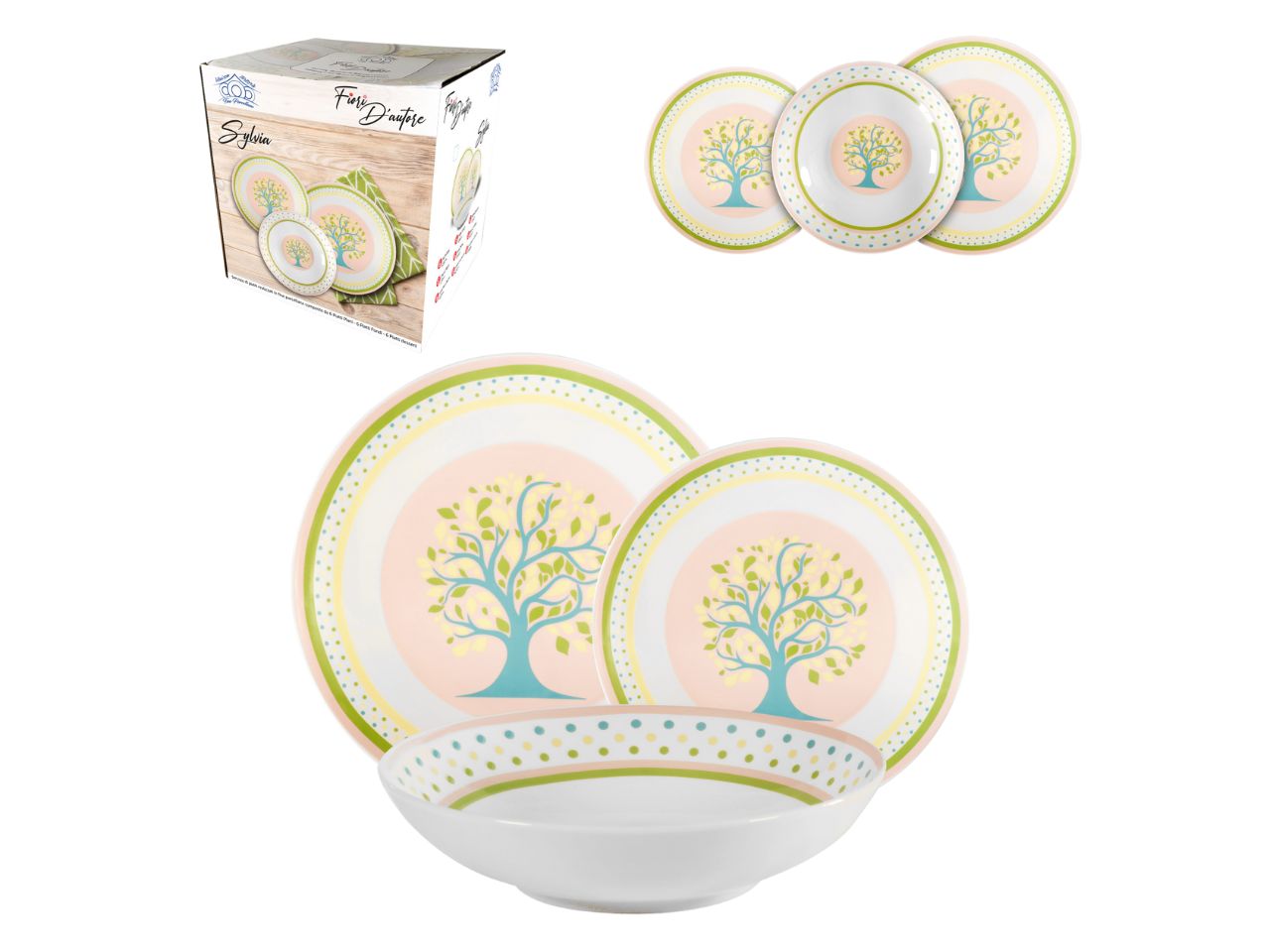 SERVIZIO PIATTI 18 PEZZI SYLVIA 956255