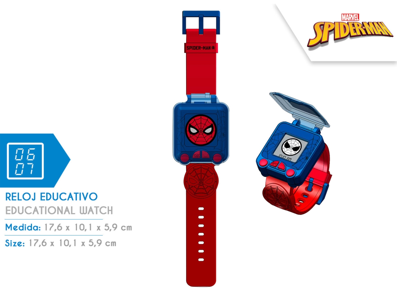 SPIDER-MAN OROLOGIO EDUCATIVO SPD4753