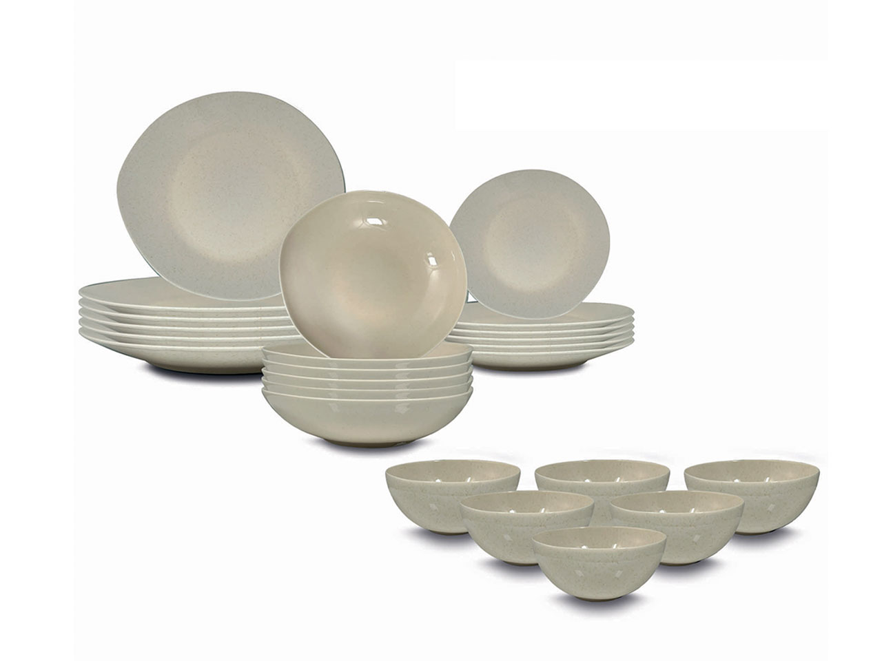 SERVIZIO PIATTI 24 PEZZI SOHO BEIGE