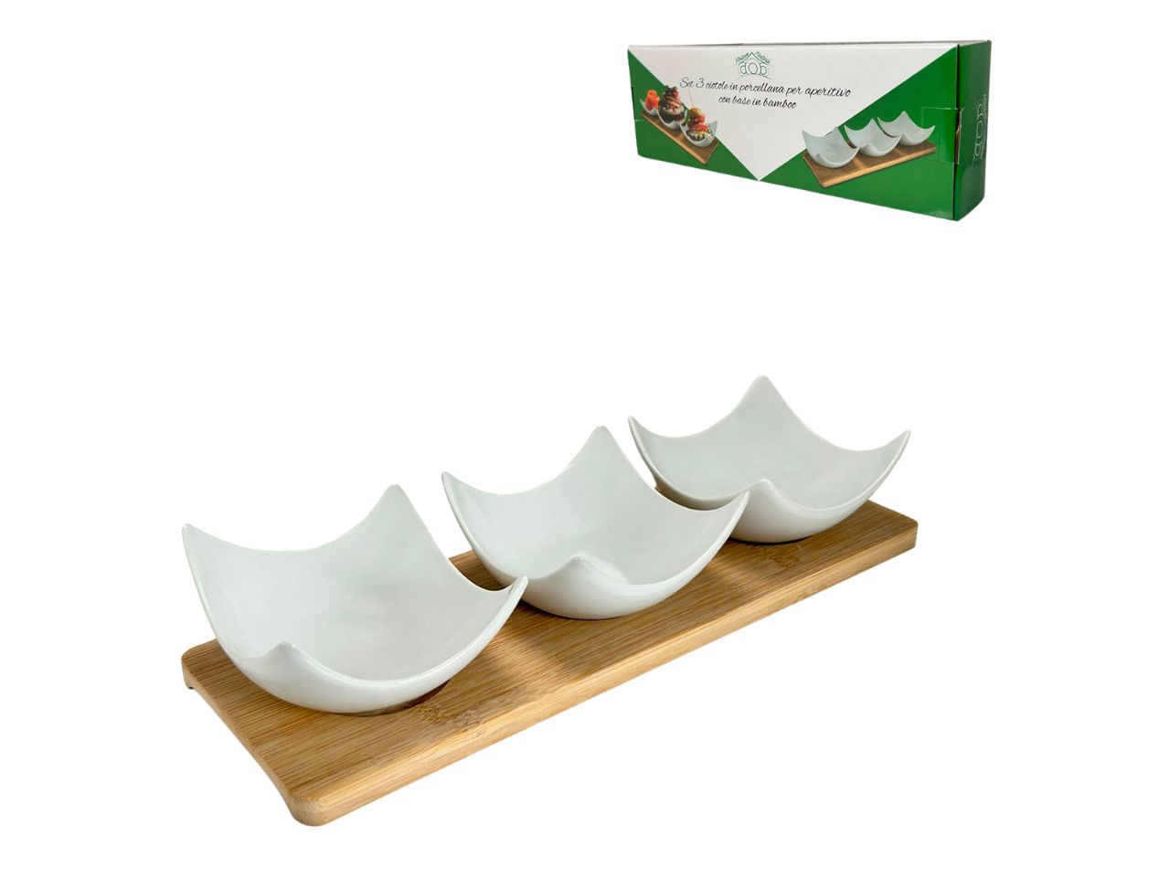 CIOTOLA 3 PEZZI CON VASSOIO 956103