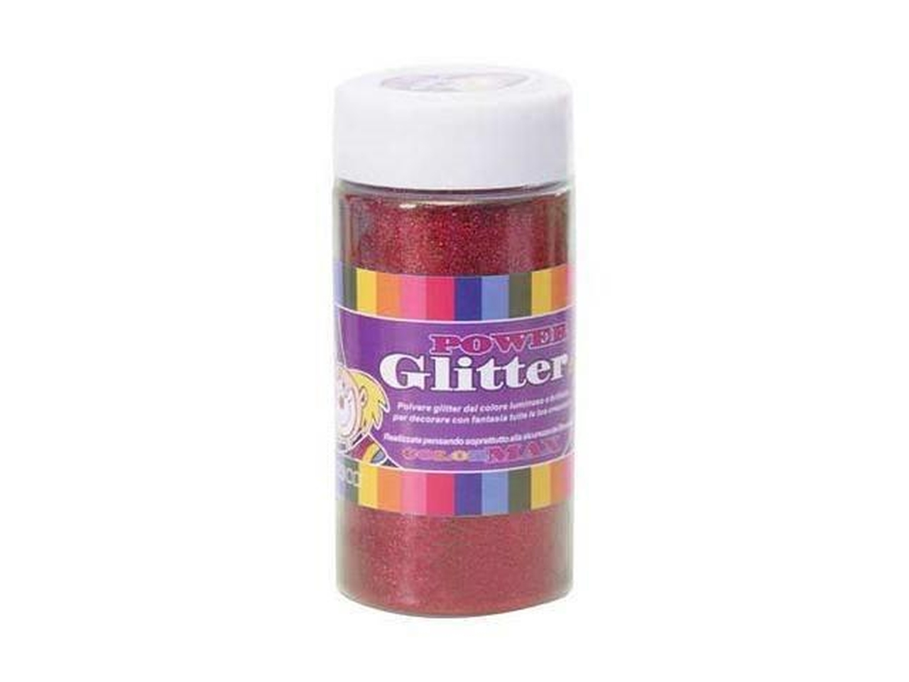 GLITTER ROSSO BARATTOLO DA 250GR 01290032