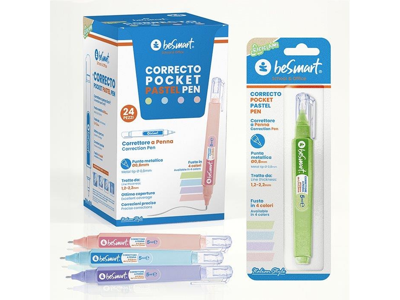 BE SMART CORRETTORE A PENNA PASTEL 5ML 01030030