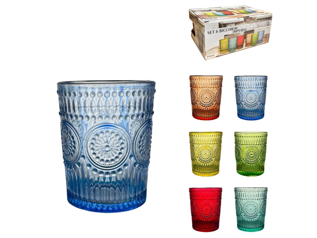 TUMBLER COLORATI 6 PZ TUMBLER 58419