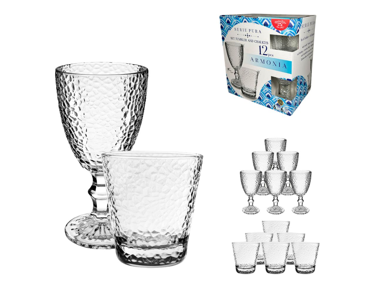 CALICE E TUMBLER 12 PEZZI 80423
