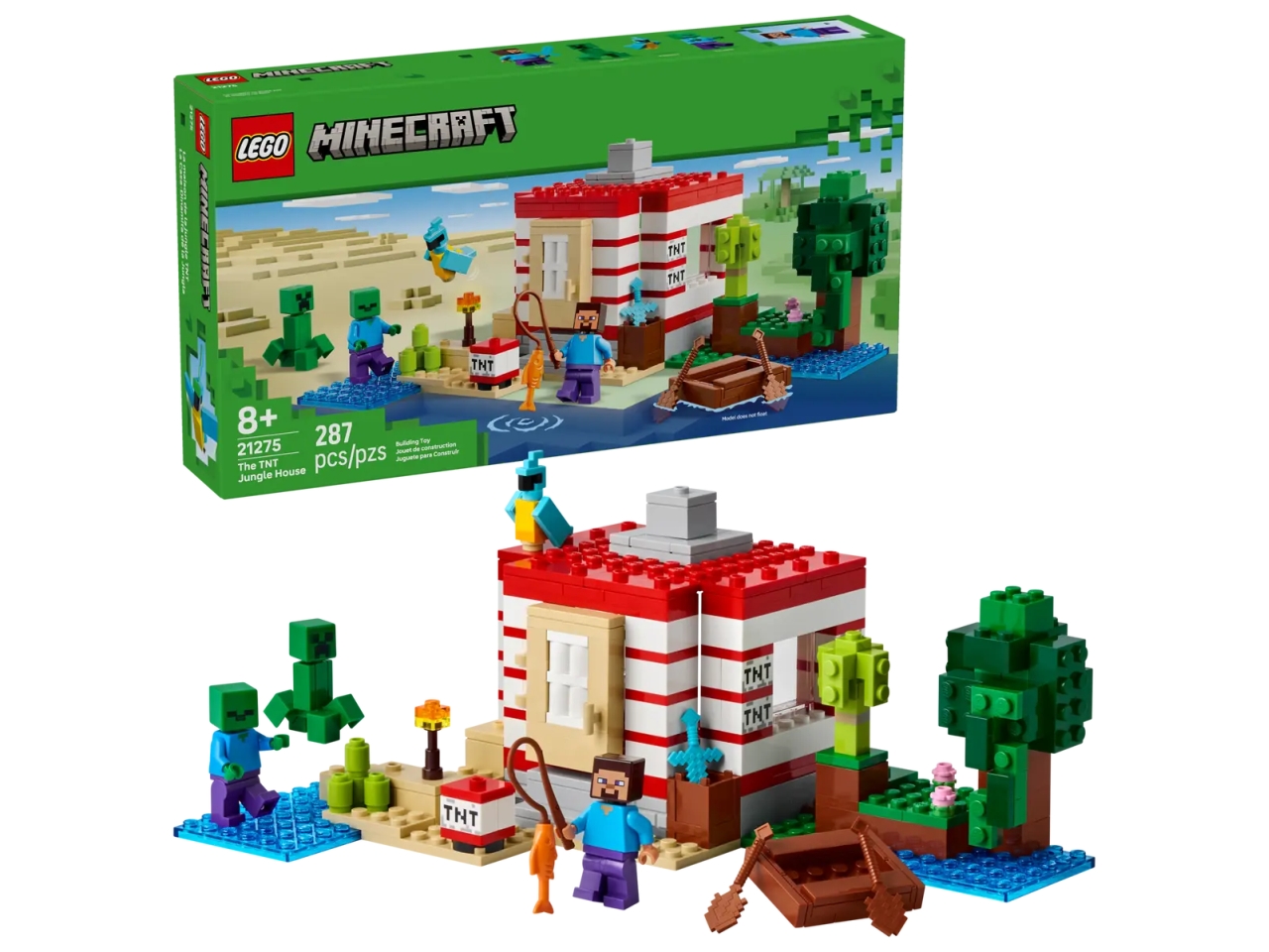 LEGO MINECRAFT CASA NELLA GIUNGLA ESPLOSIVA 21275 LEGO MINECRAFT CASA NELLA GIUNGLA ESPLOSIVA 21275