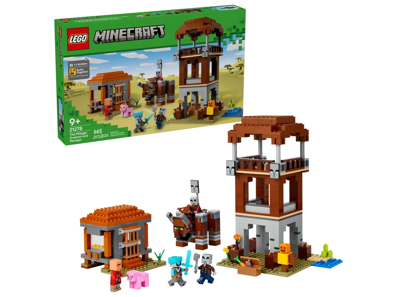 LEGO MINECRAFT L’AVAMPOSTO DEL SACCHEGGIAT. 21278 LEGO MINECRAFT L’AVAMPOSTO DEL SACCHEGGIAT. 21278
