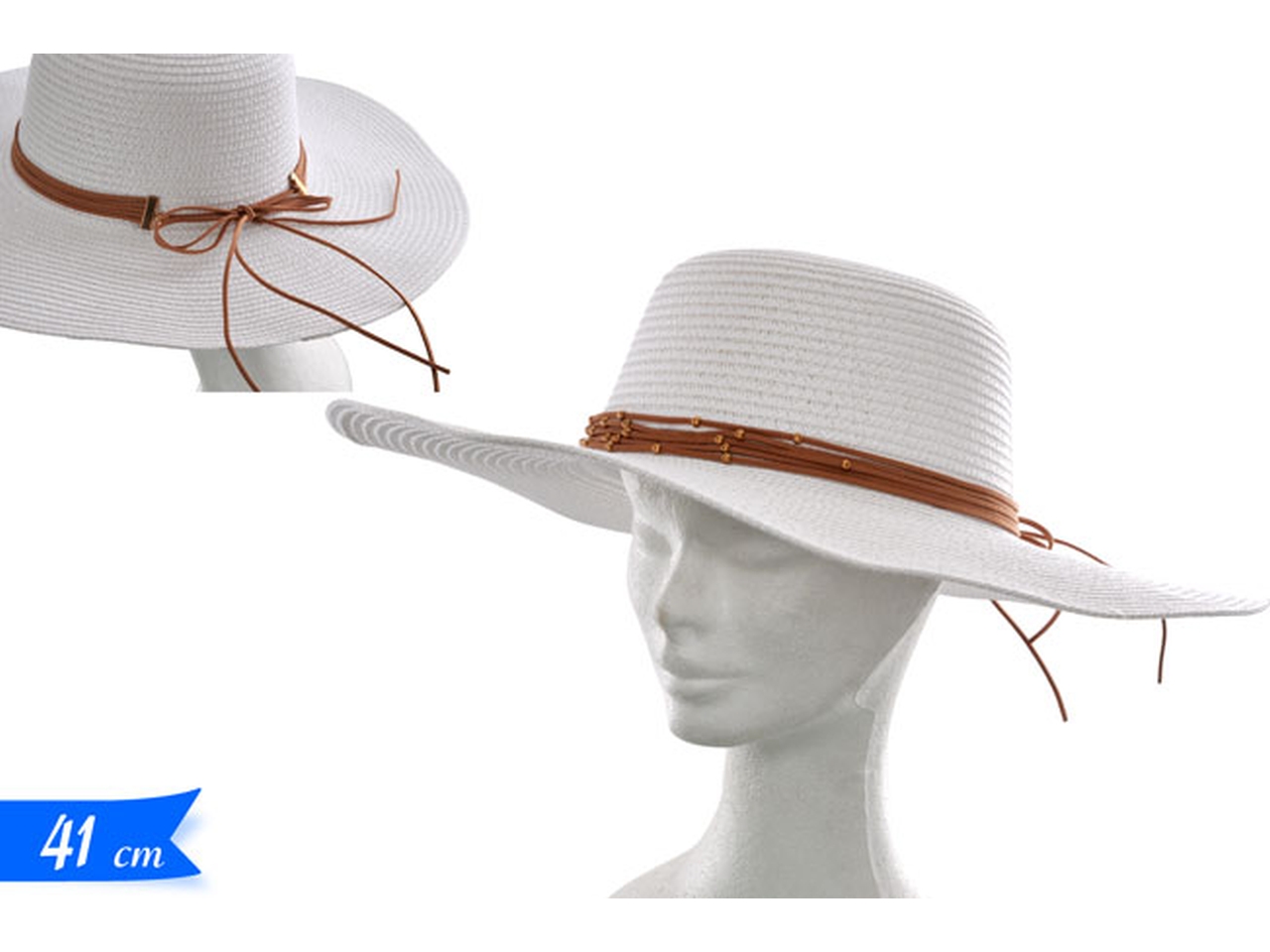 CAPPELLO PAGLIA 41X10CM 440606