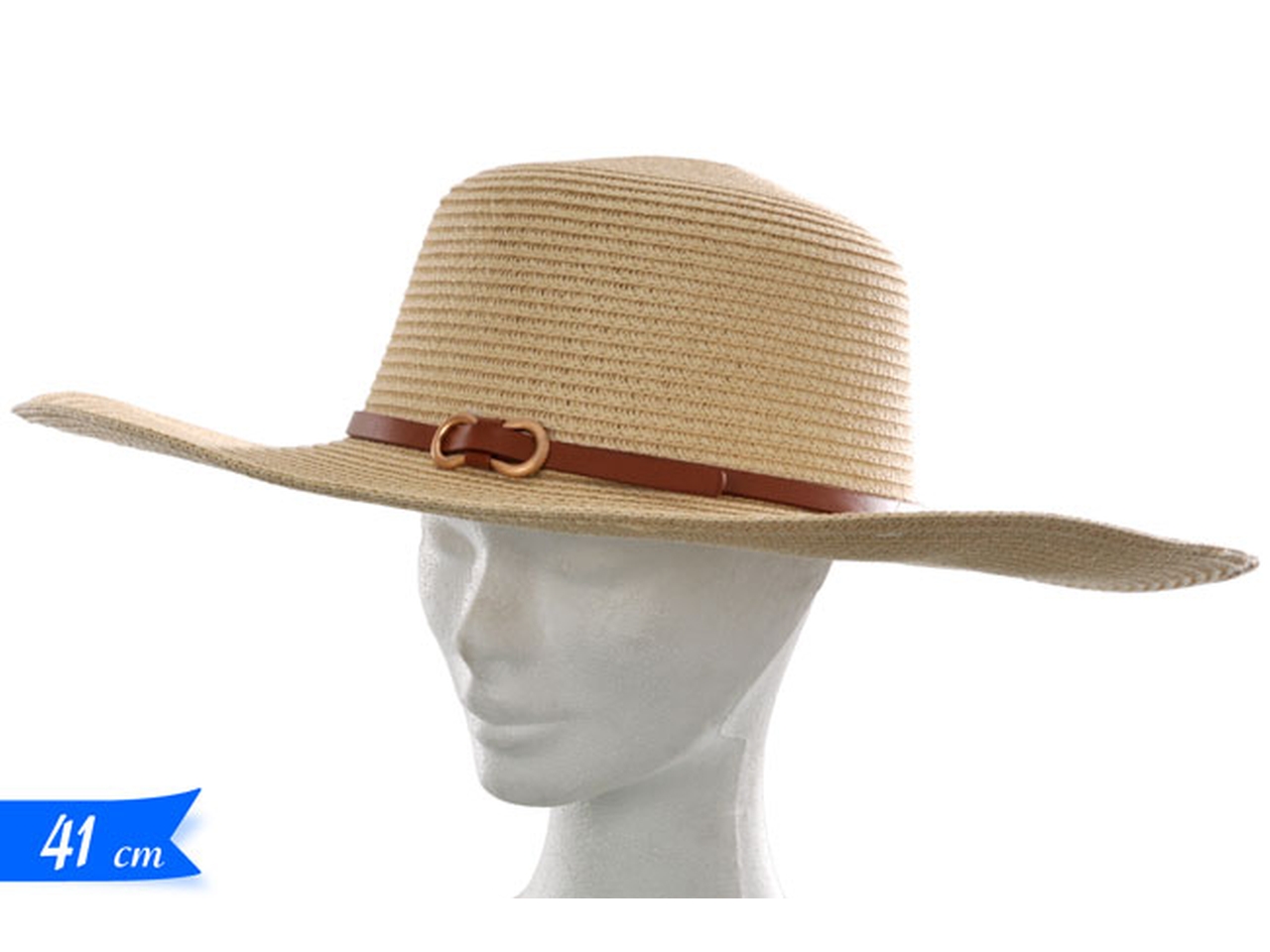 CAPPELLO PAGLIA 41X10CM 440607