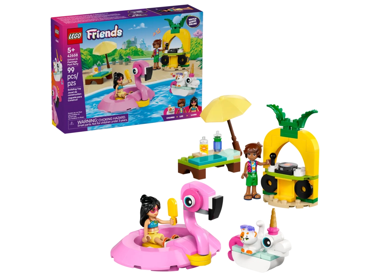 LEGO FRIENDS POOL PARTY UNICORNO/FENICOTTERO 42658