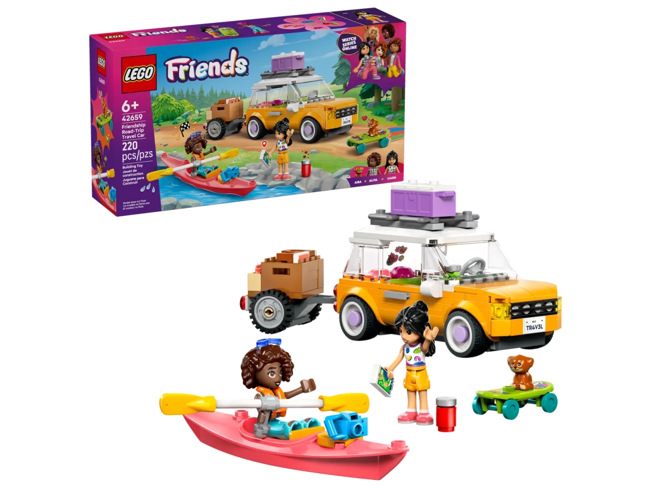 LEGO FRIENDS VIAGGIO IN AUTO CON IL CUCCIOLO 42659