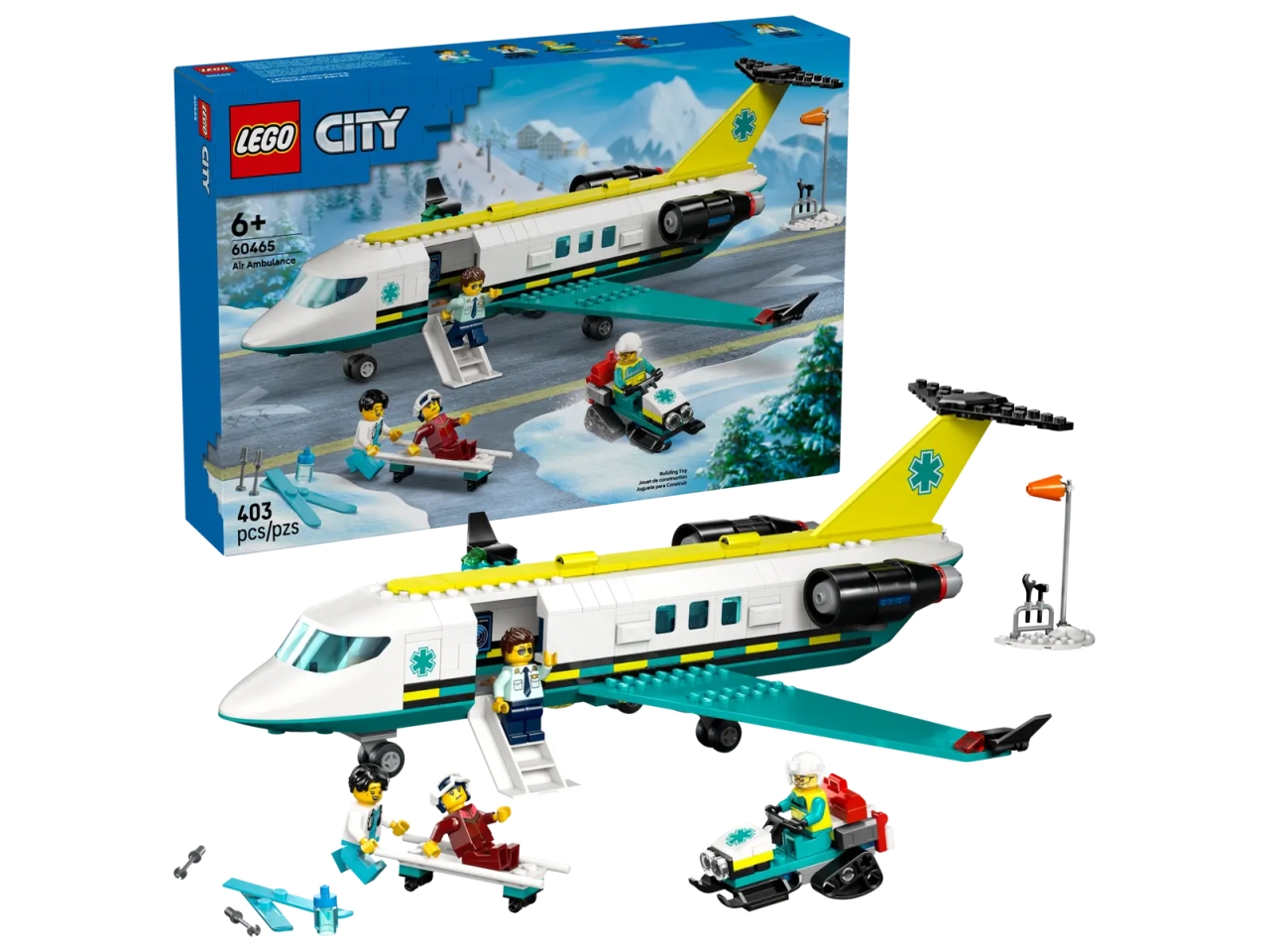 LEGO CITY BIG VEHICLES AEREO AMBULANZA 60465